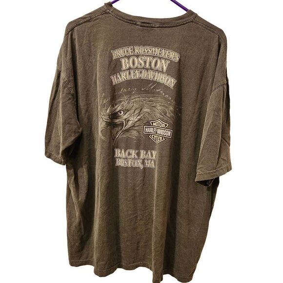 Harley Davidson Motorcycles T-shirt Men's XL faded Charcoal Gray - Picture 1 of 3